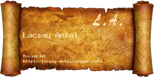 Laczay Antal névjegykártya